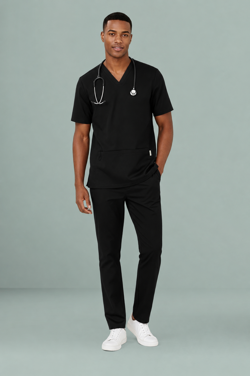 Biz Care Mens Riley Straight Leg Scrub Pant