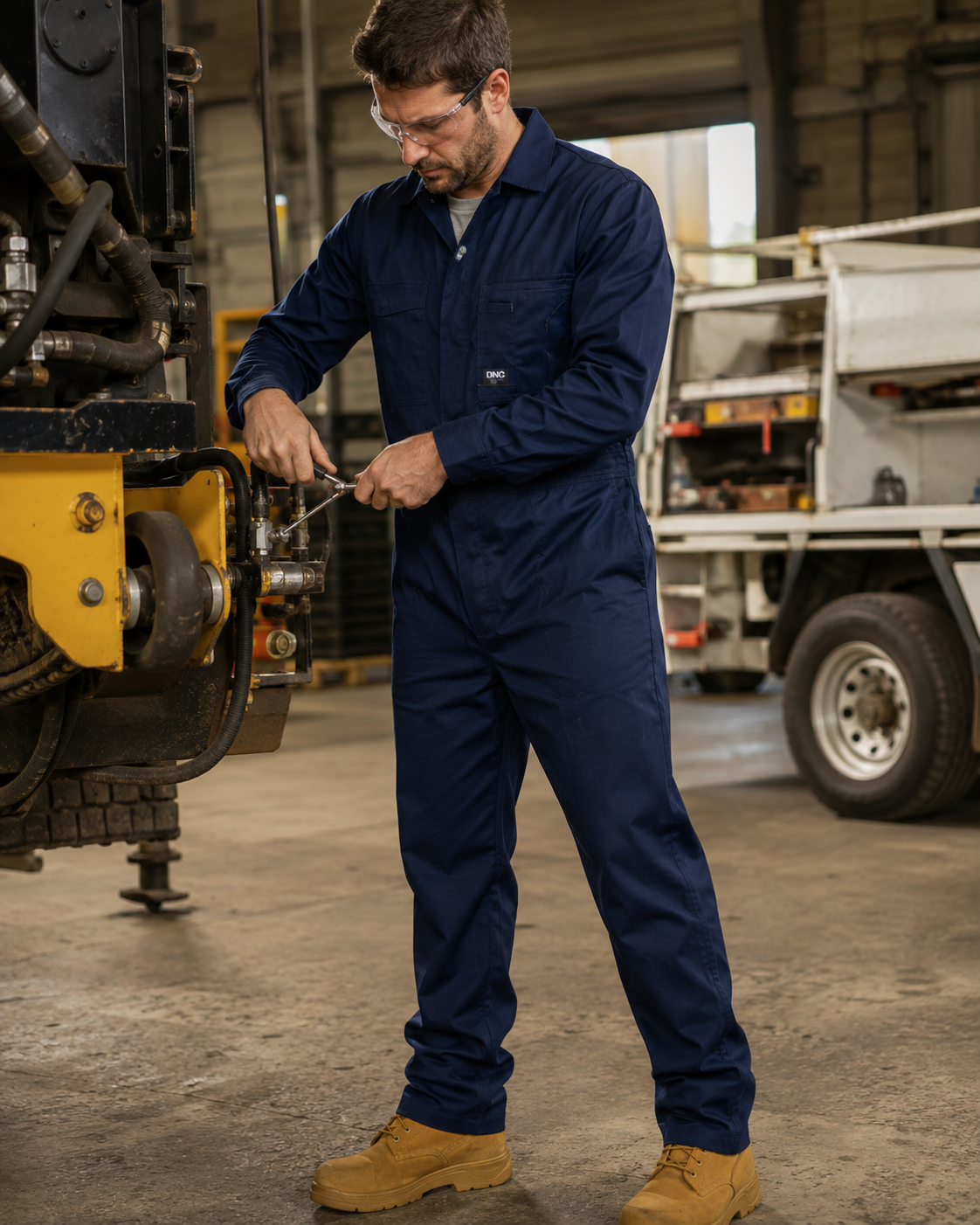 Dnc Lightweight Cool-breeze Cotton Work Coverall