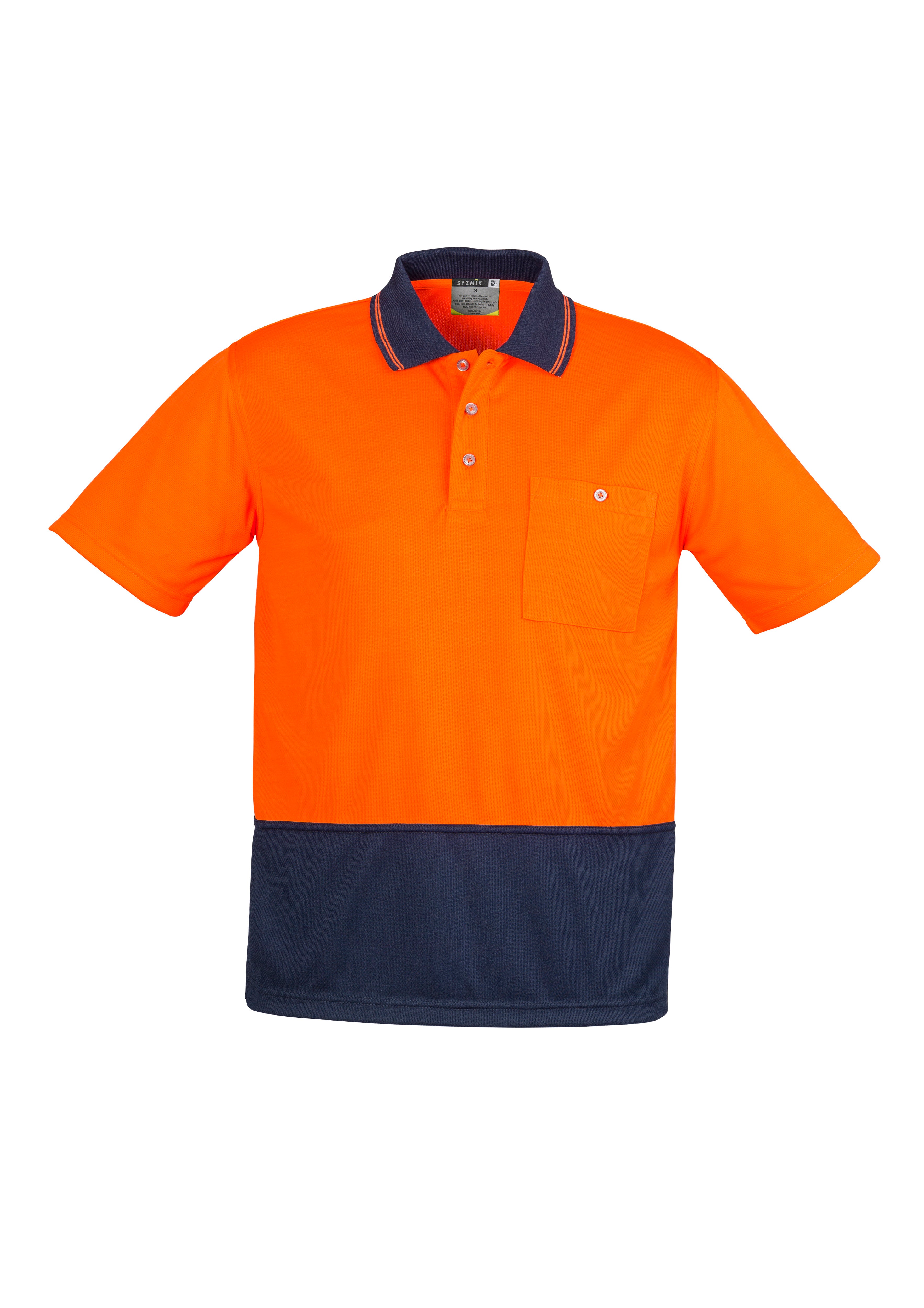 Syzmik Unisex Hi Vis Basic Spliced S/S Polo