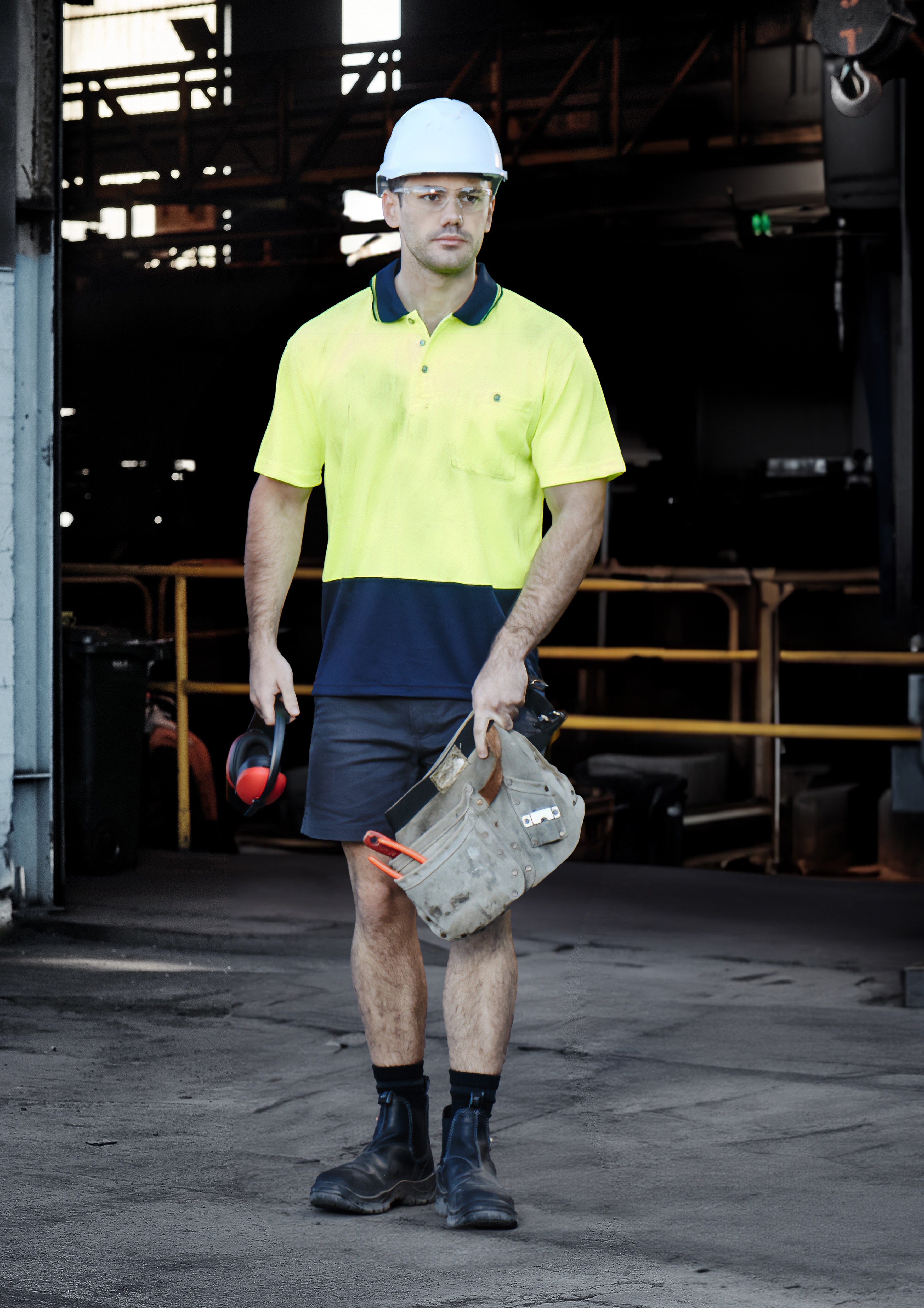 Syzmik Unisex Hi Vis Basic Spliced S/S Polo