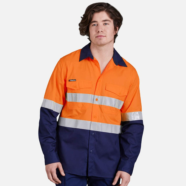 King Gee K54880 Hi Vis Workcool 2 Reflective Shirt