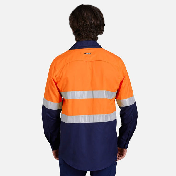 King Gee K54880 Hi Vis Workcool 2 Reflective Shirt