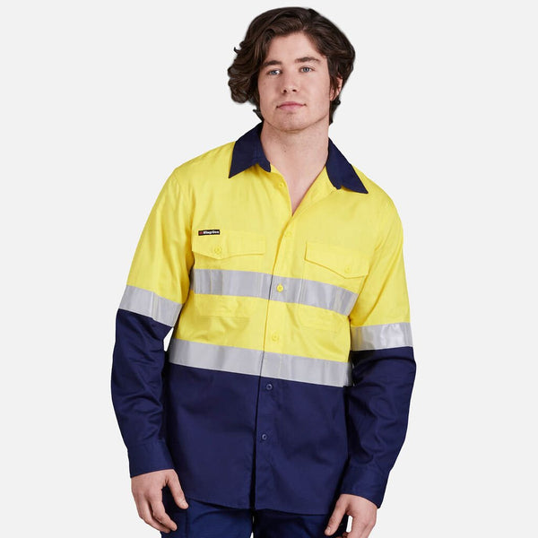 King Gee K54880 Hi Vis Workcool 2 Reflective Shirt