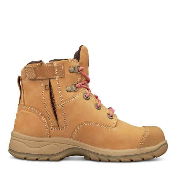Oliver 49432z Ladies Wheat Zip Safety Boot