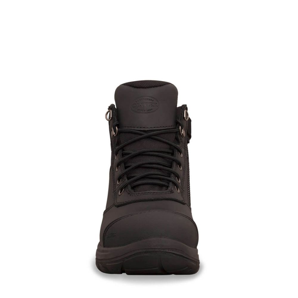 Oliver 34660 Ankle Boot Zip/lace Up Bump Cap
