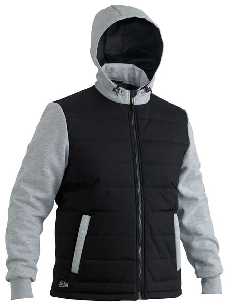 Bisley Flx & Move Contrast Puffer Fleece Hooded Jacket
