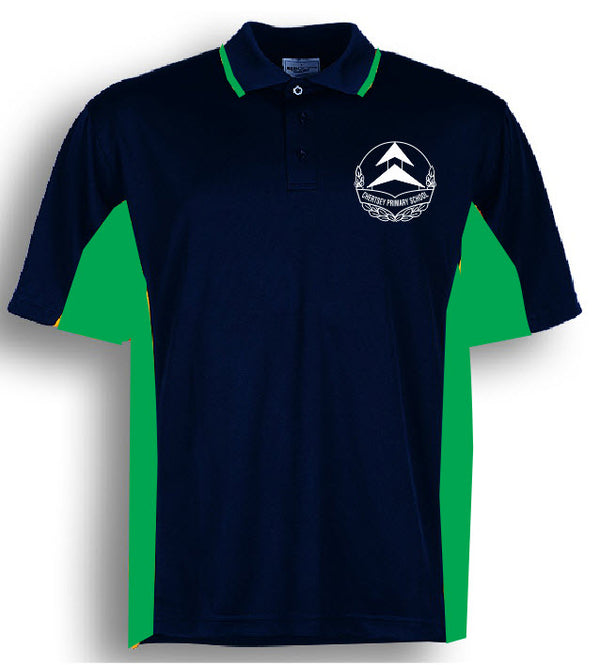 Chertsey Primary School Polo - Gudad House (Navy/Emerald)