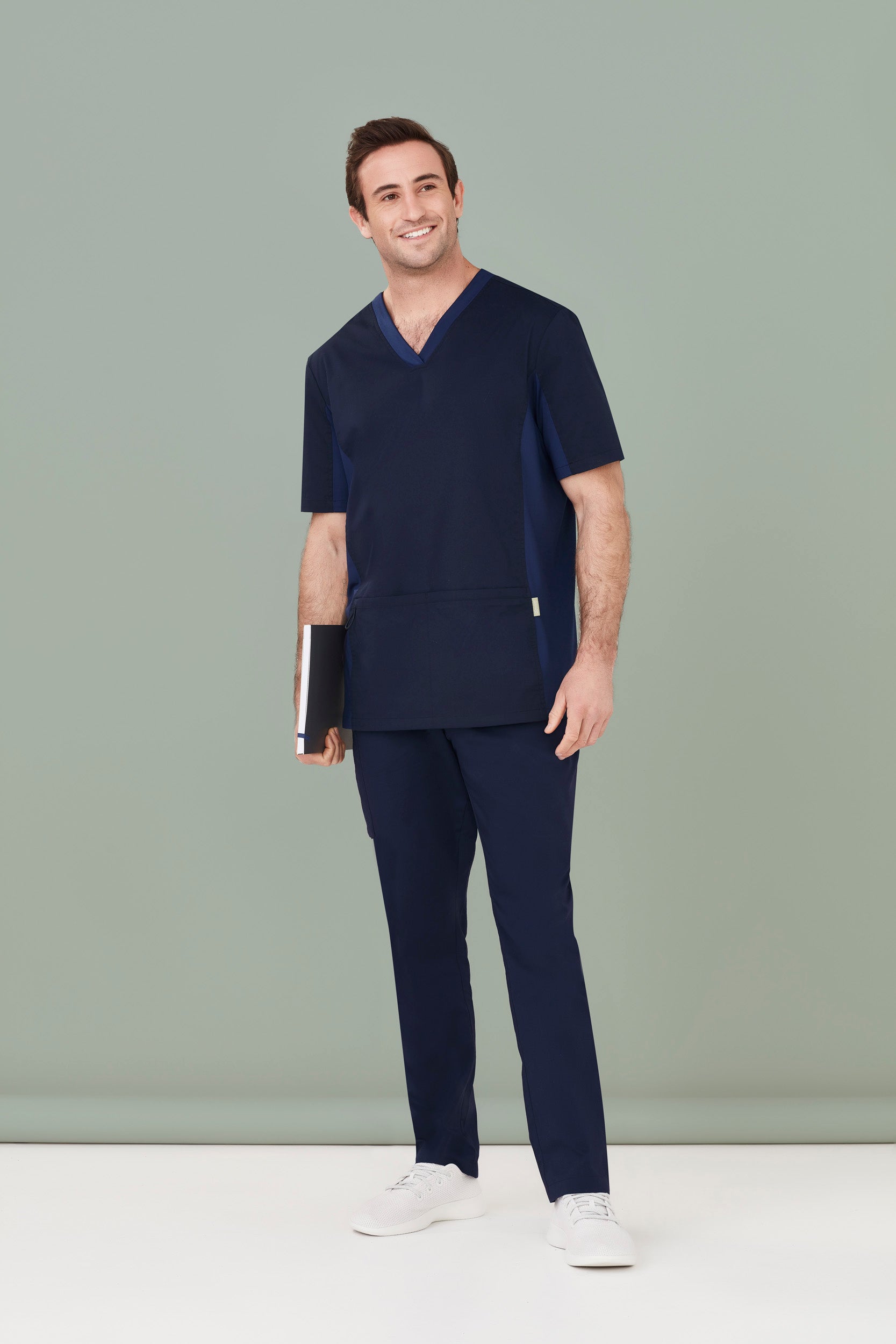 Biz Care Mens Riley Straight Leg Scrub Pant