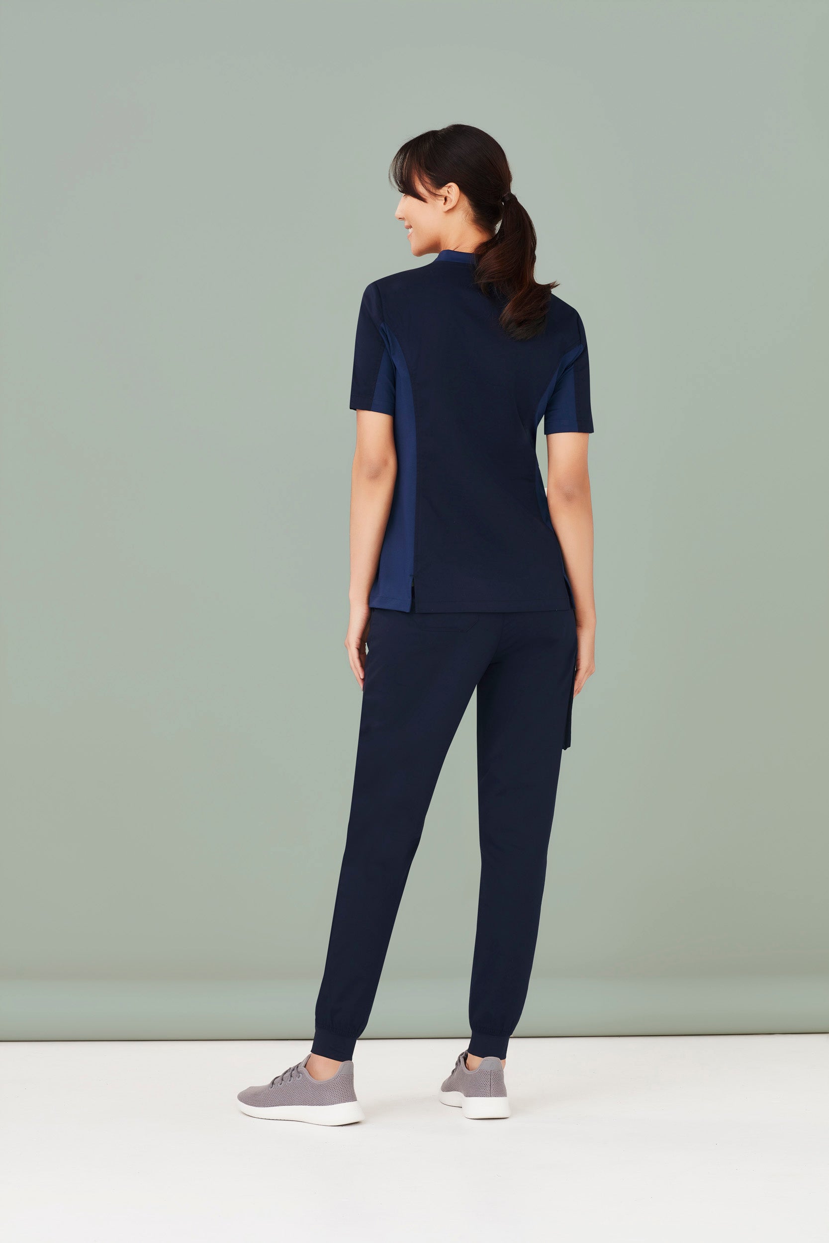Biz Care Riley Ladies V-neck Stretch Scrub Top