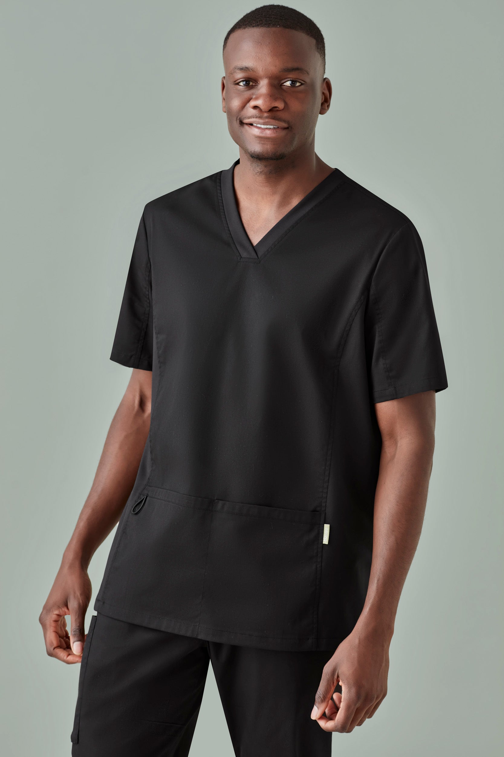 Biz Care Mens Riley Stretch Scrub Top